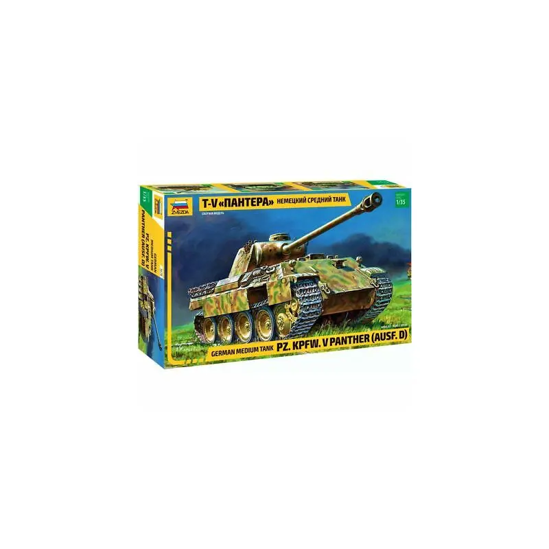 Zvezda German Medium Tank PZ.KPFW. V Panther (Ausf. D) 1:35