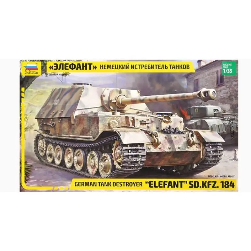Zvezda German Tank Destroyer Elefant SD.KFZ. 184 1:35