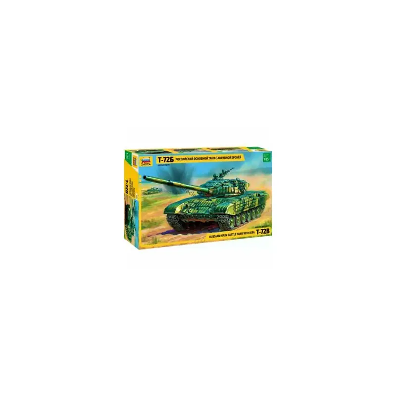 Zvezda Russian Main Battle Tank with Era T-72B 1:35