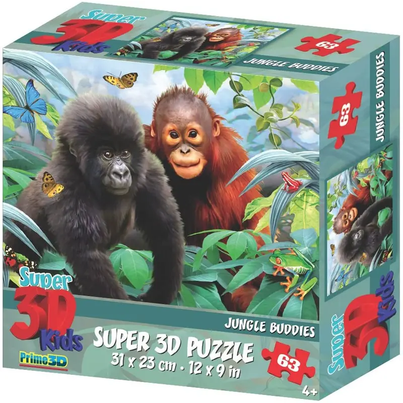 3D Jungle Buddies 63pc