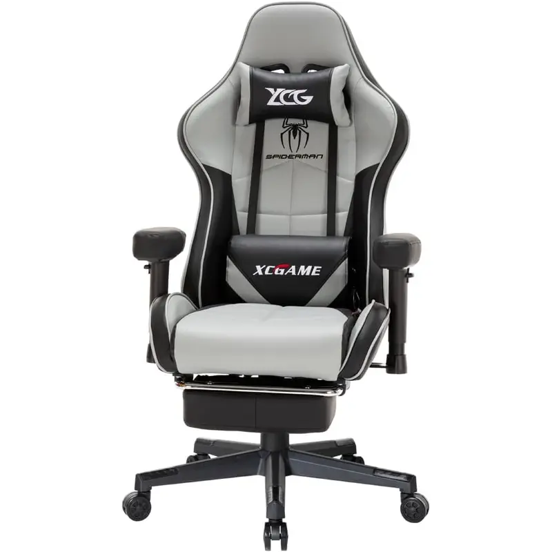 XC Game Gaming Chair With Footrest Grey GFY102T18-GRY