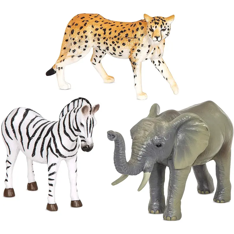 Jungle Animals (Zebra, Elephant & Cheetah)