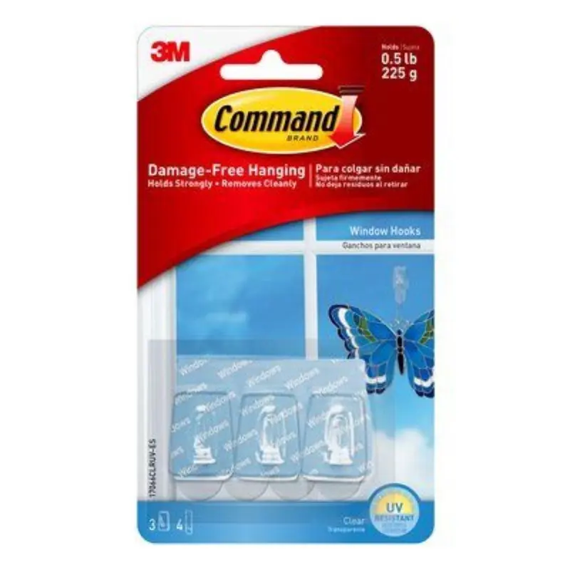 Command Window Hook/Strips Regular 3M