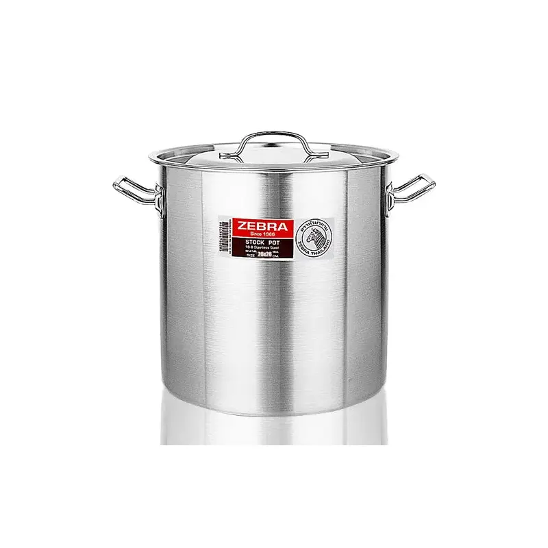 Zebra Stainless Steel Stock Pot