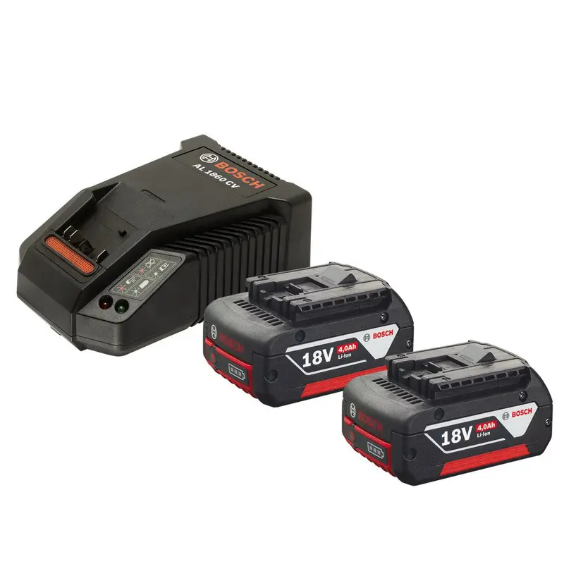 Bosch 2 Battery 18 V 4 AH + AL 1860 Charger