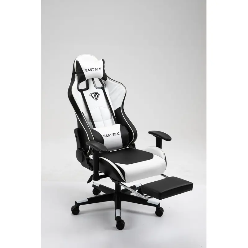 Chaho East Seat Gaming Chair with Foot Rest White YT-011W