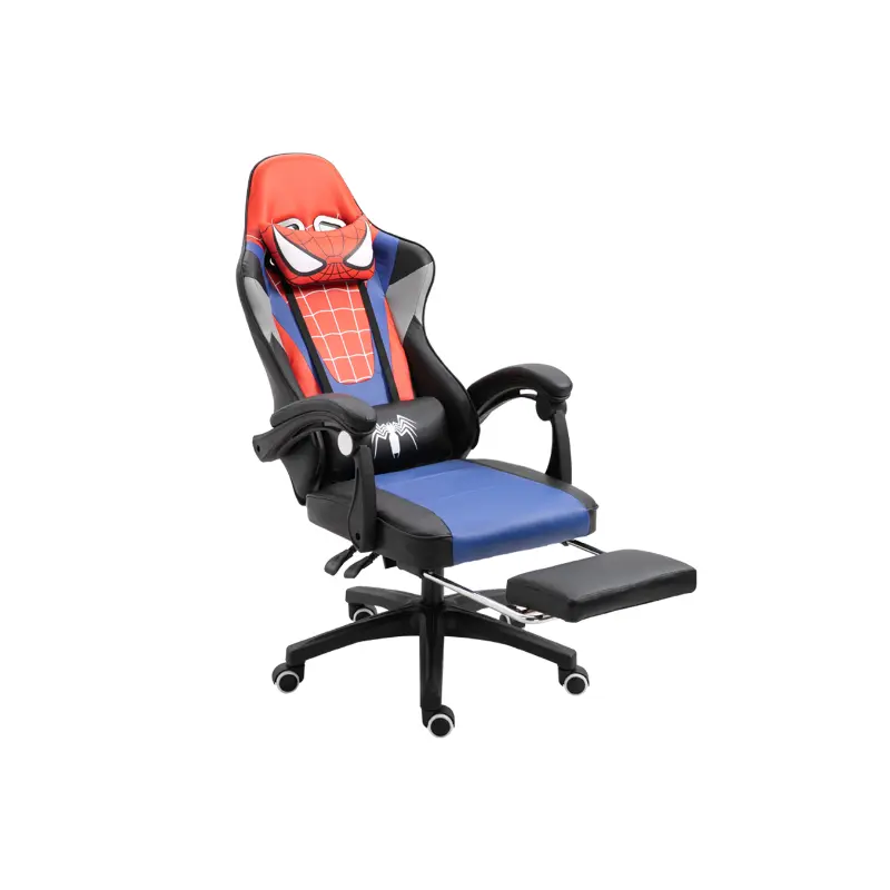 Chaho Manthon SpiderMan Gaming Chair with Foot Rest Red ZZX-801R