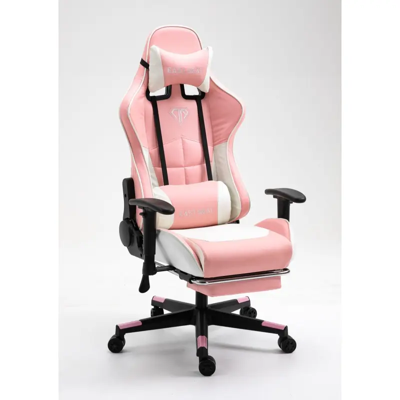 Chaho East Seat Gaming Chair with Foot Rest Pink YT-011P